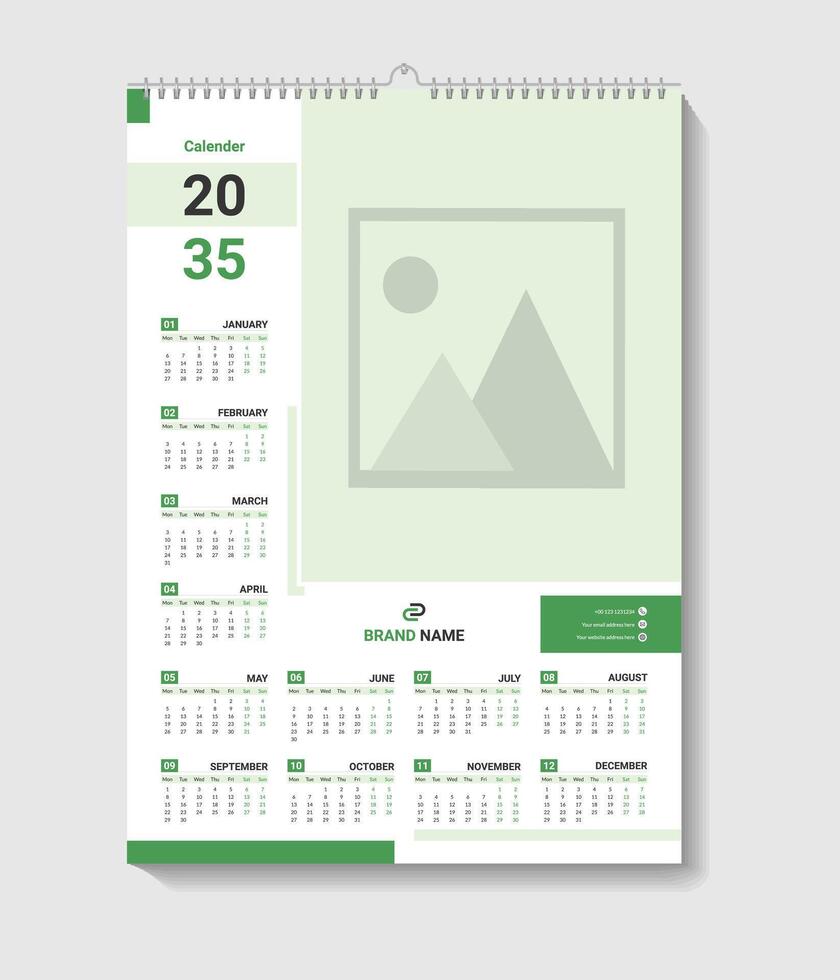 Calendar Design Template vector
