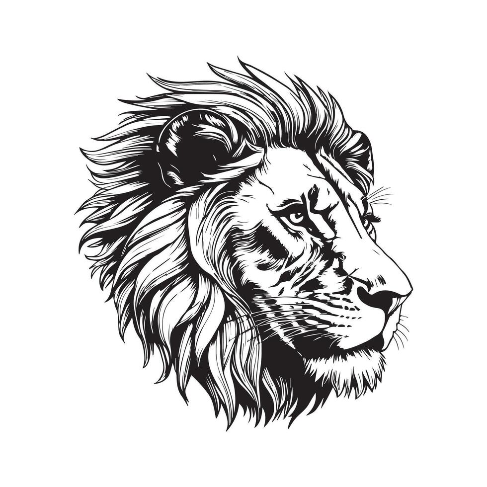 Lion Image Silhouette vector