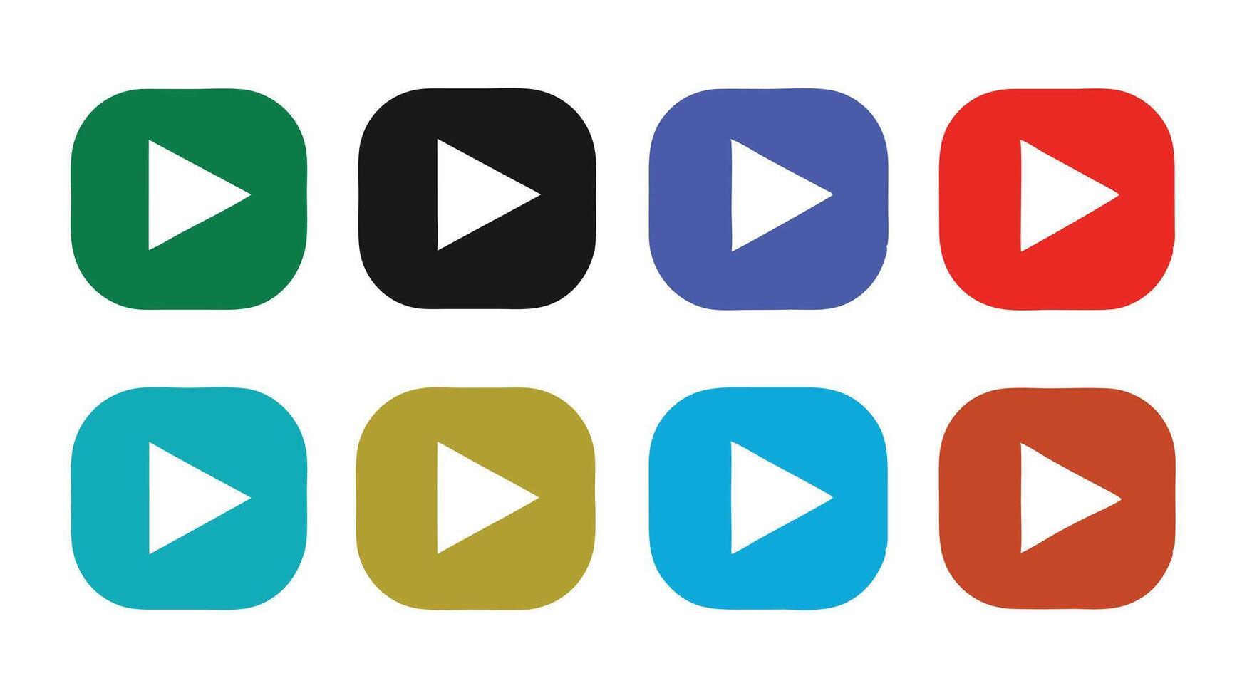 Play button icon vector