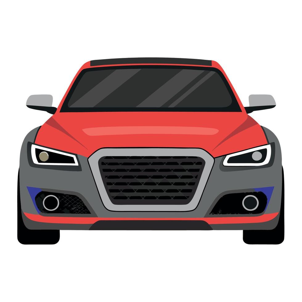 An audi car on a white background vector