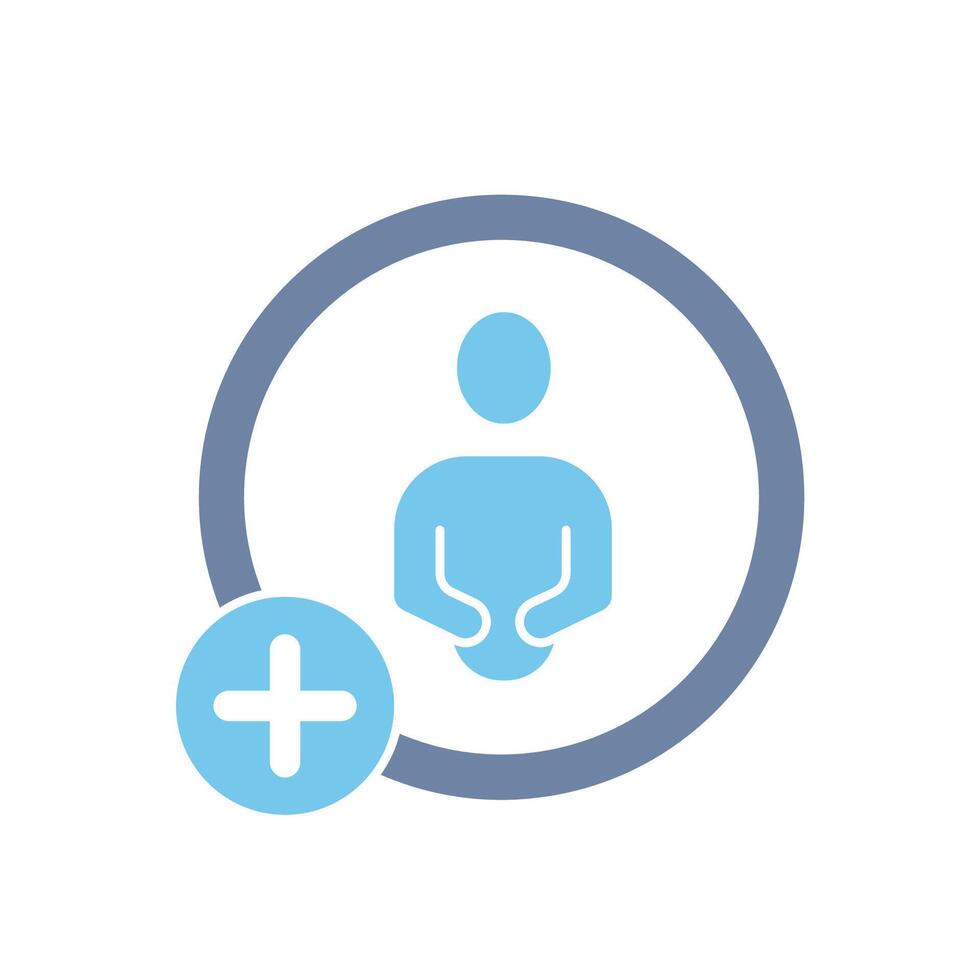 add friend concept line icon. Simple element illustration. add friend concept outline symbol design. vector