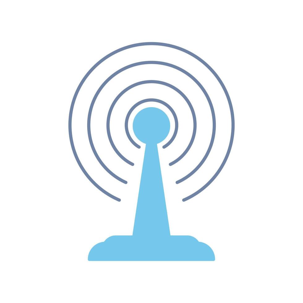 broadcast concept line icon. Simple element illustration. broadcast concept outline symbol design. vector