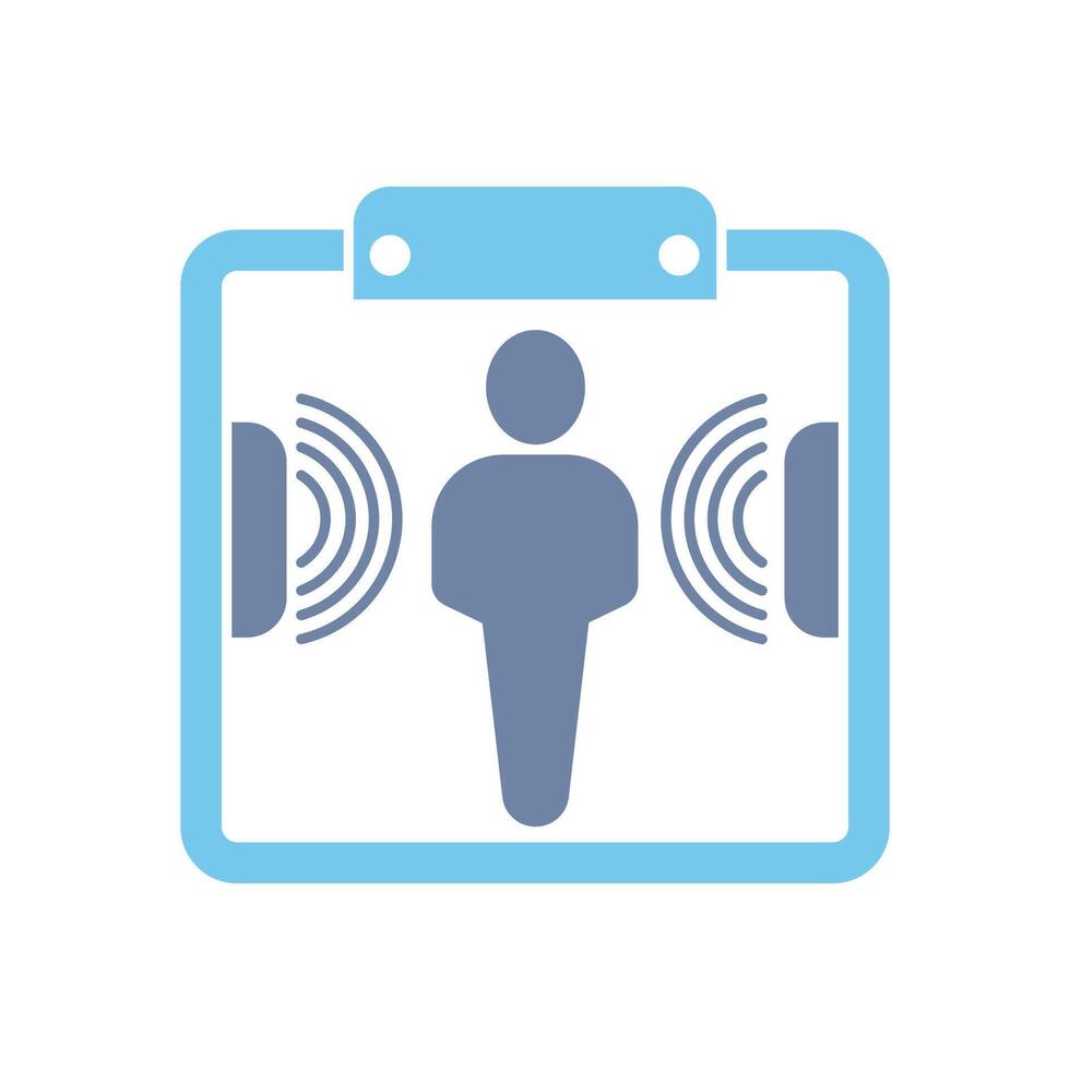 detector concept line icon. Simple element illustration. detector concept outline symbol design. vector