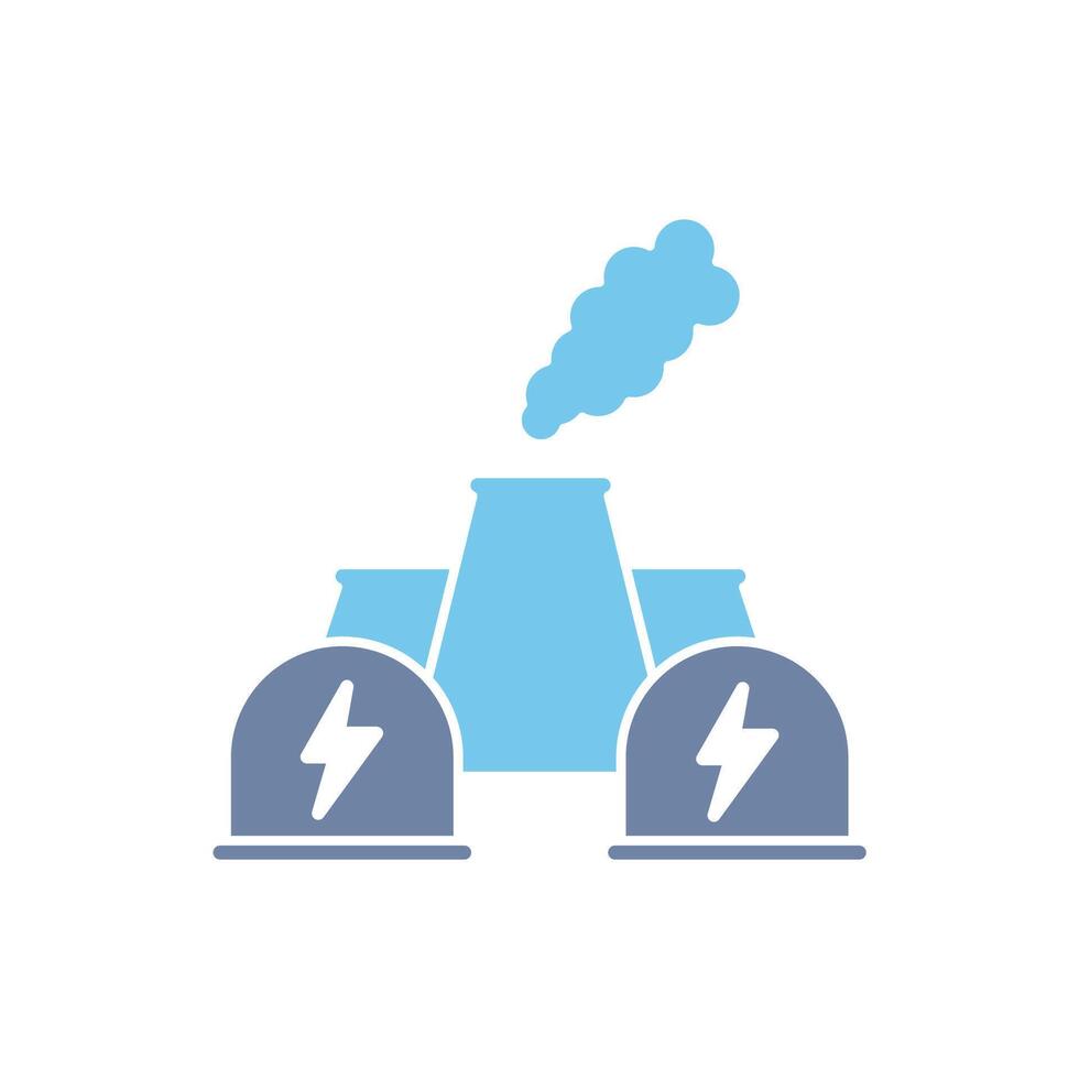 nucelar power concept line icon. Simple element illustration. nucelar power concept outline symbol design. vector