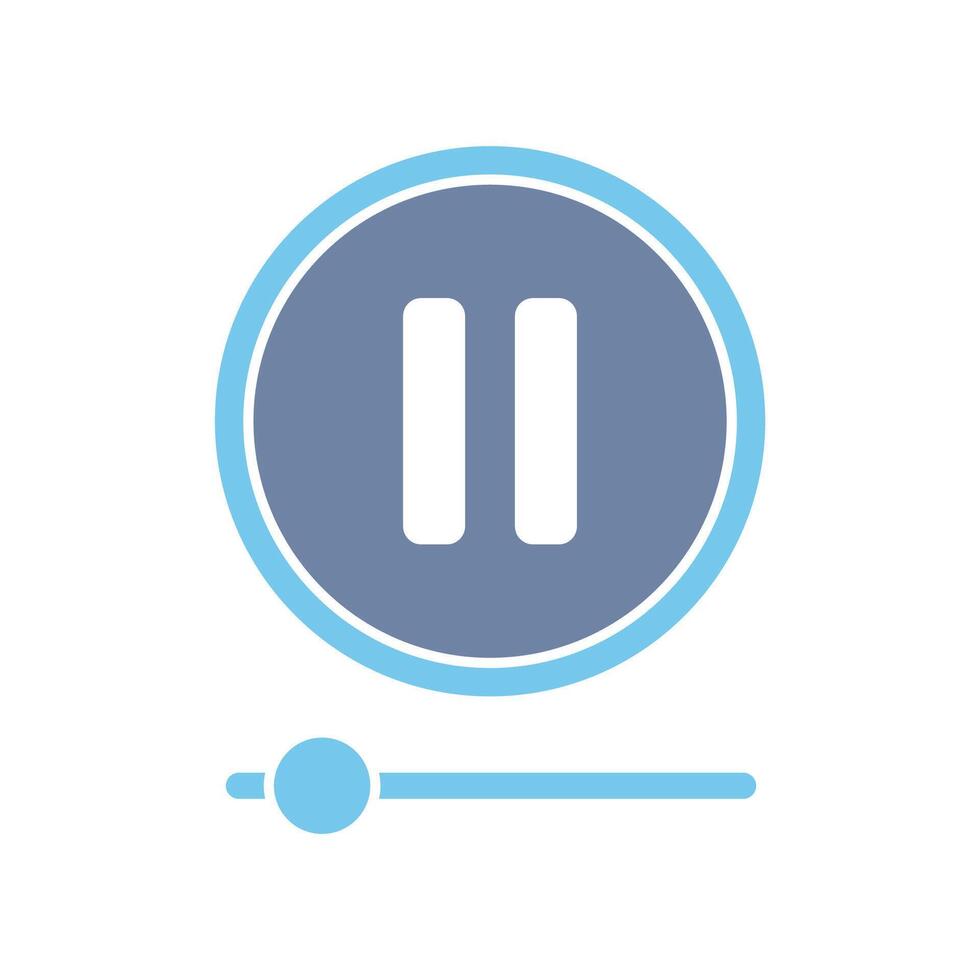 pause concept line icon. Simple element illustration. pause concept outline symbol design. vector