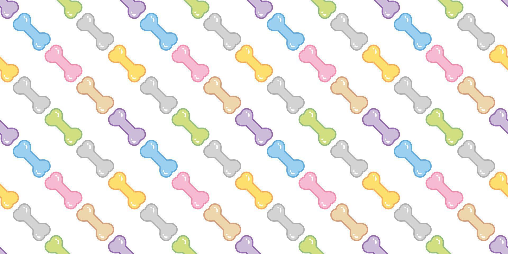 Dog bone seamless pattern candy jelly doodle cartoon striped gift wrapping paper tile background repeat wallpaper illustration scarf isolated design vector