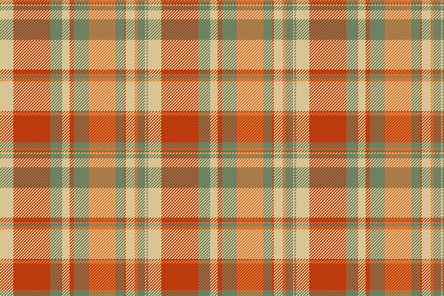 Newborn plaid seamless , volume pattern textile background. Sexy tartan check texture fabric in orange and amber colors. vector