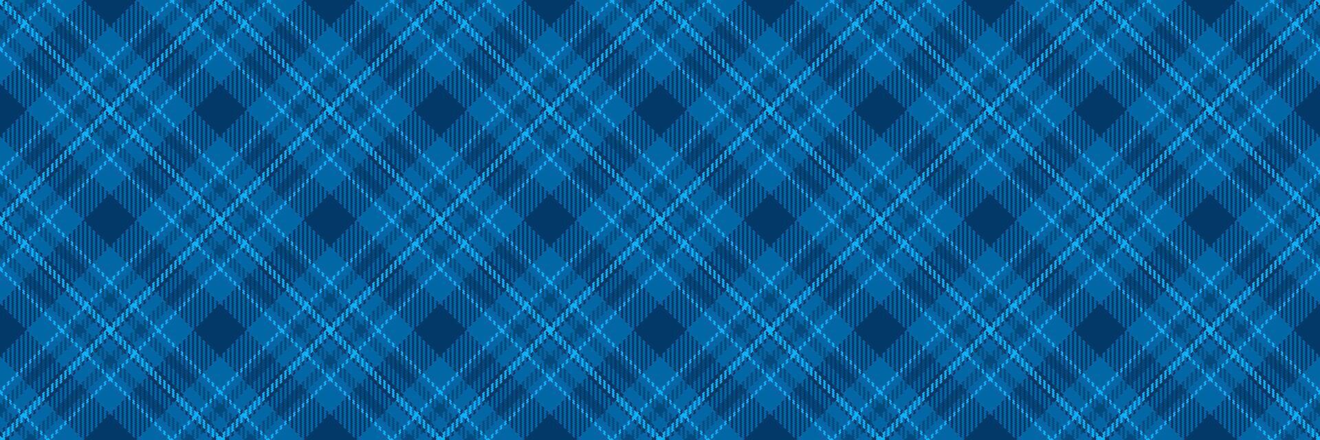 Thin tartan texture, outfit check background fabric. Packaging pattern plaid seamless textile in cyan and bright colors. vector