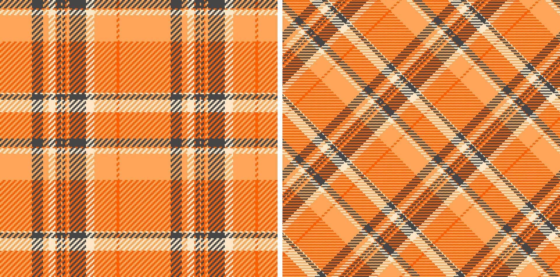 Seamless pattern plaid of tartan textile fabric with a check texture background . Set in gold colors for geometric unique identity design. vector