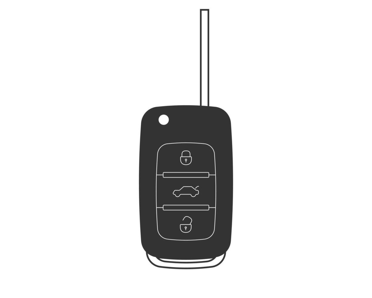 Auto key icon . Car keys symbol flat design vector