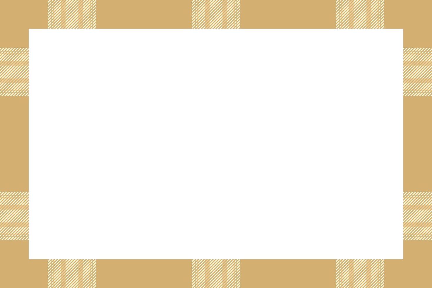 Vintage frame . Scottish border pattern retro style. Tartan plaid ornament. vector