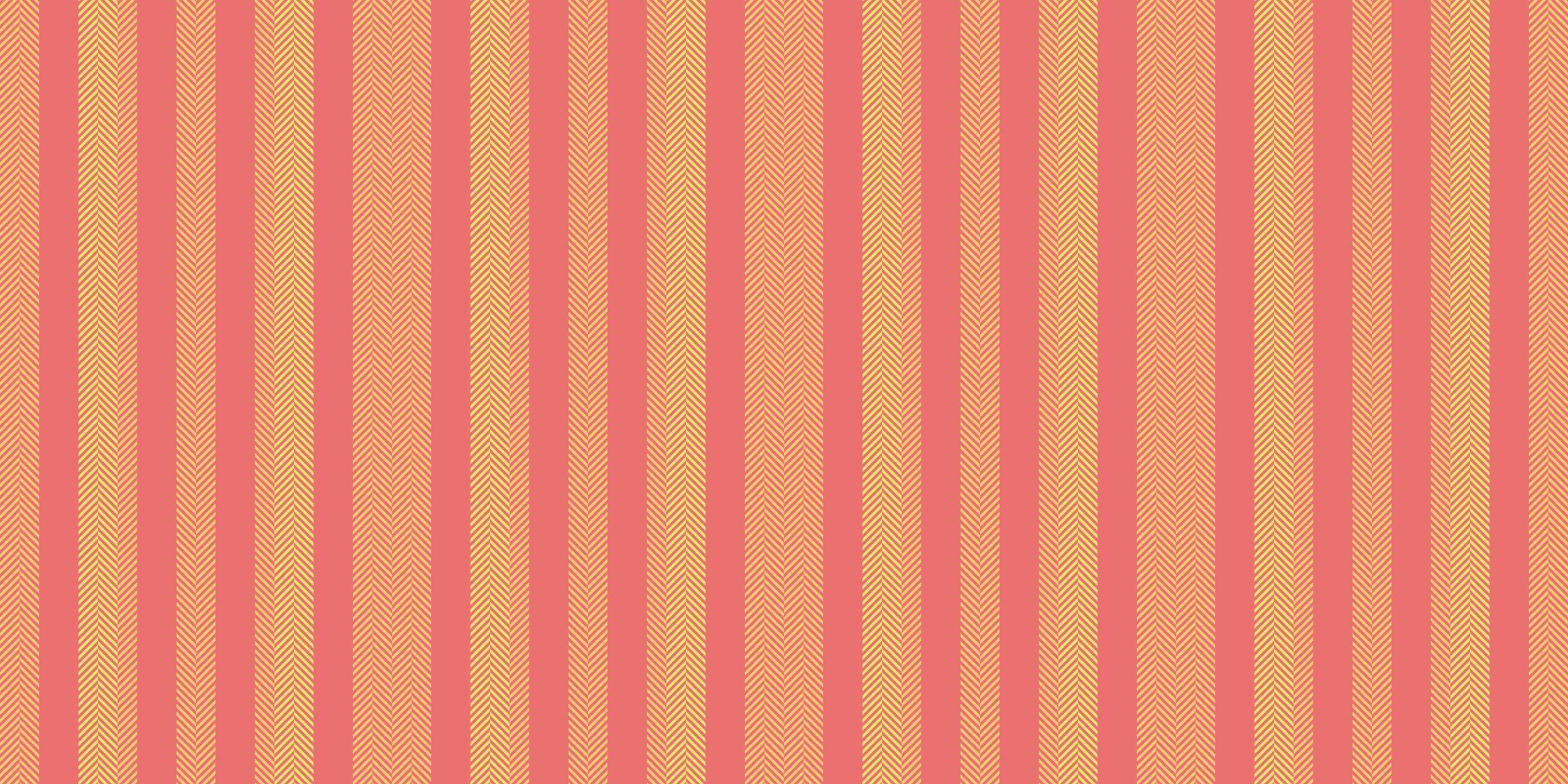 Volume seamless fabric background, store textile lines . Tough vertical texture pattern stripe in red and amber colors. vector