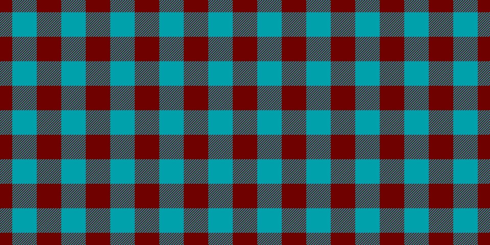 Conceptual texture pattern plaid, mat textile tartan check. Us fabric background seamless in red and cyan colors. vector