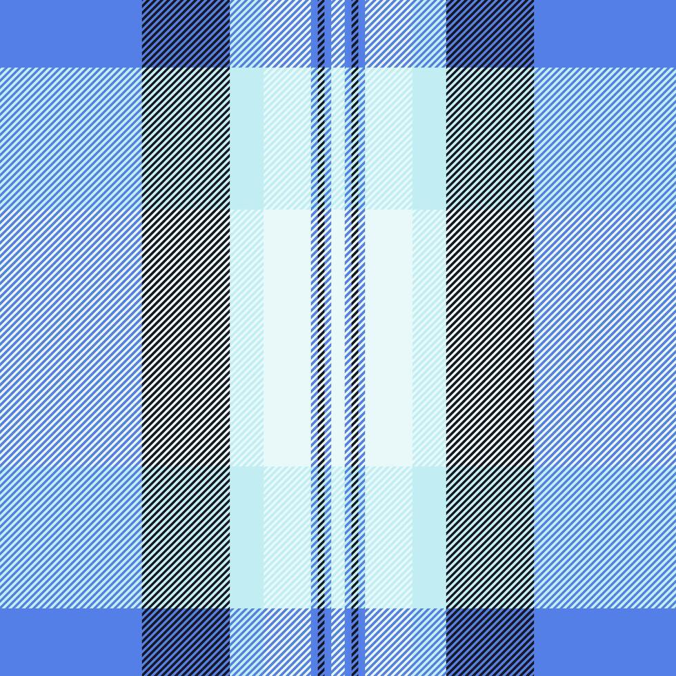 Korean textile texture background, long plaid pattern. Luxury check fabric tartan seamless in blue and light colors. vector