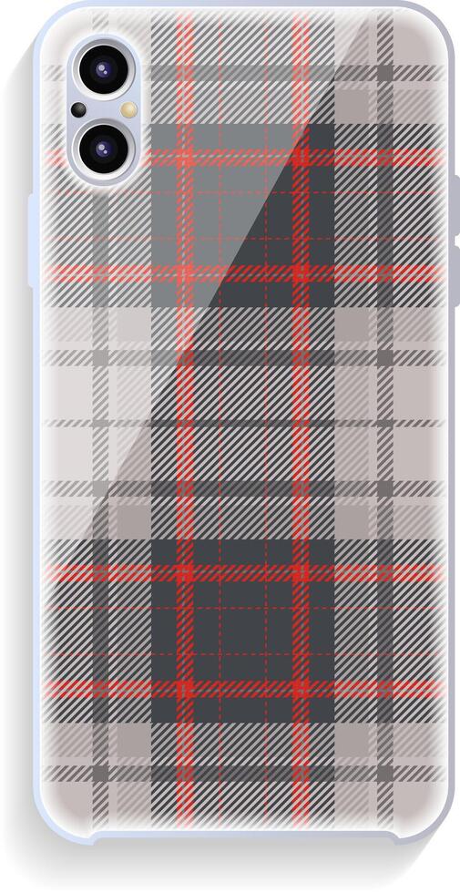 Mobile phone cover design. Template smartphone case pattern. vector