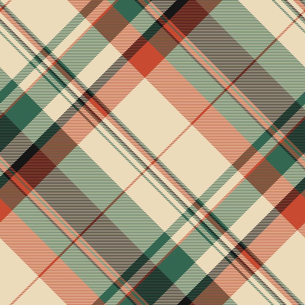 Curtain fabric background texture, wear pattern plaid. Nostalgic tartan check seamless textile in light and mint colors. vector