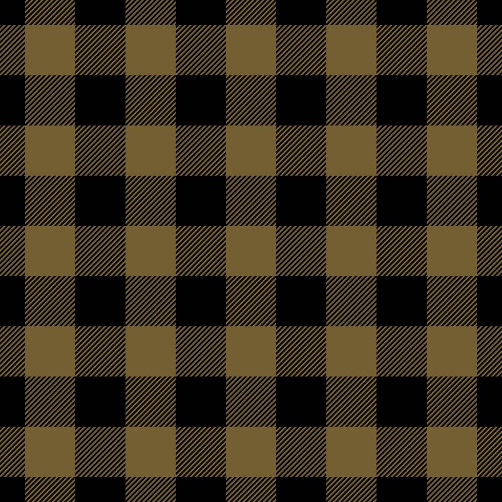 Britain background fabric texture, livingroom textile pattern. 2024 seamless check plaid tartan in black and amber colors. vector