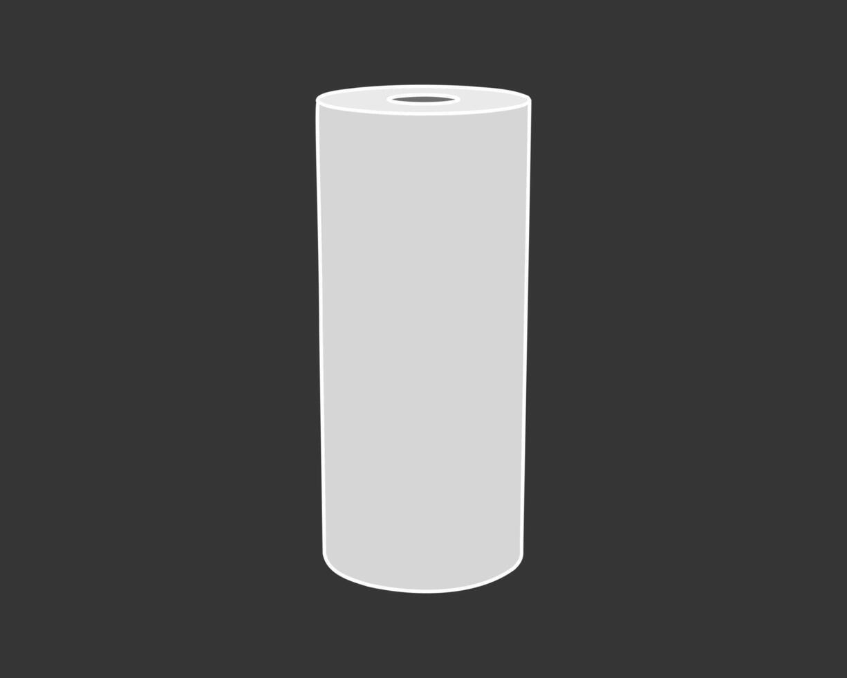 Textile roll icon. Paper tube illustration design for kitchen cleaning towel, carpet, scroll whatman, fabric. vector