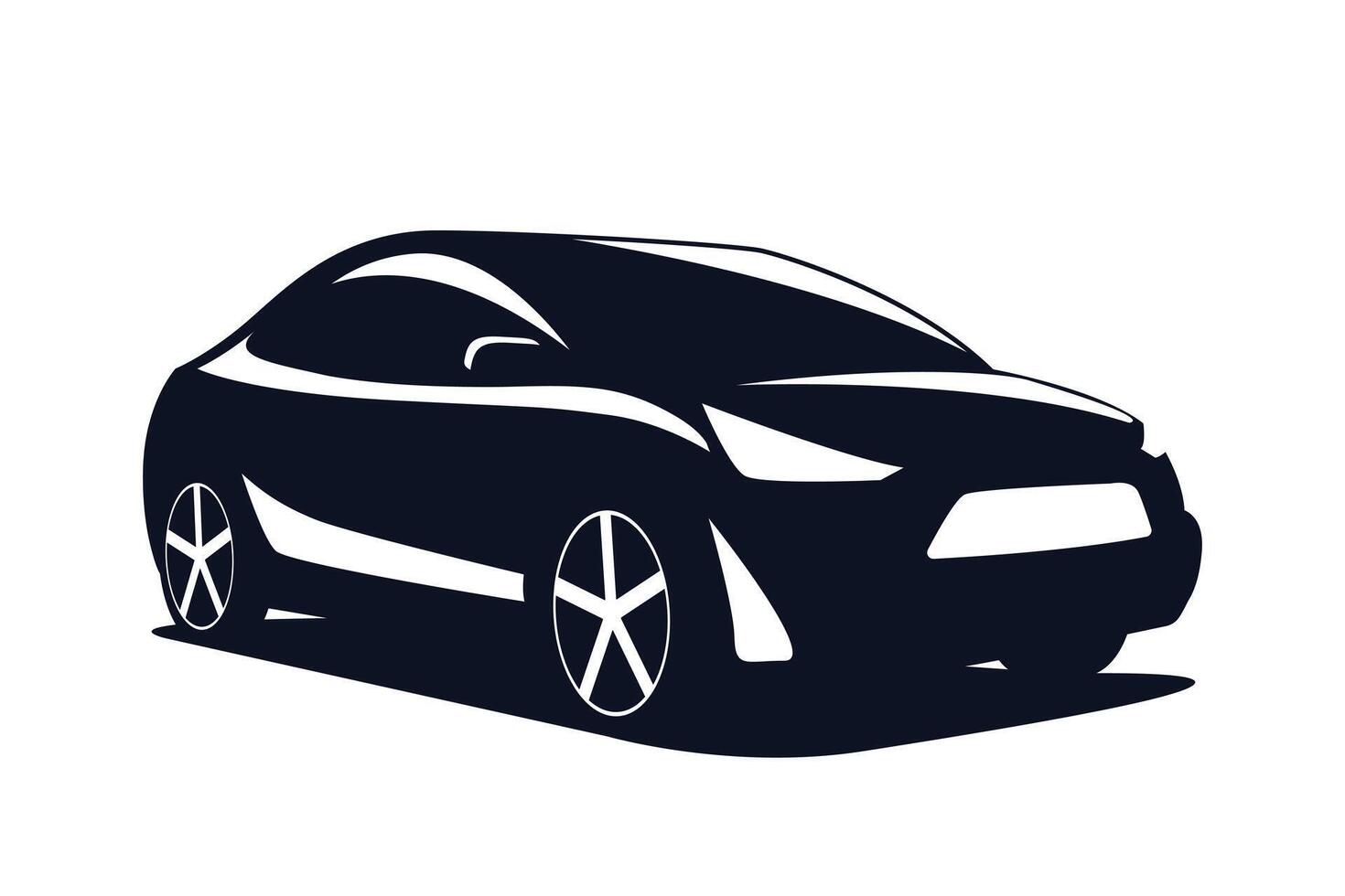 Logo car modern SUV isolated on a white background. illustration. vector
