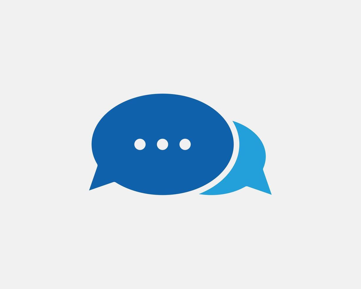 Chat icon design element. Talk bubble speech sign. Dialogue balloon. vector
