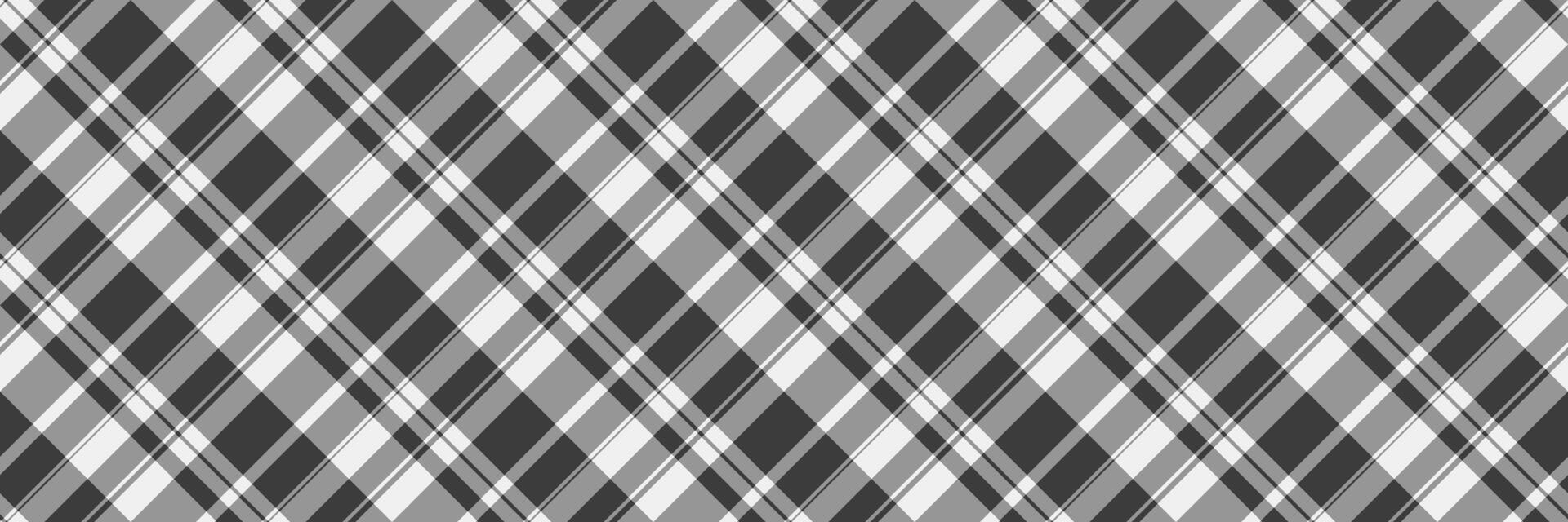 Scotland fabric check plaid, wool pattern background . Garment seamless textile tartan texture in vintage gray and grey colors. vector
