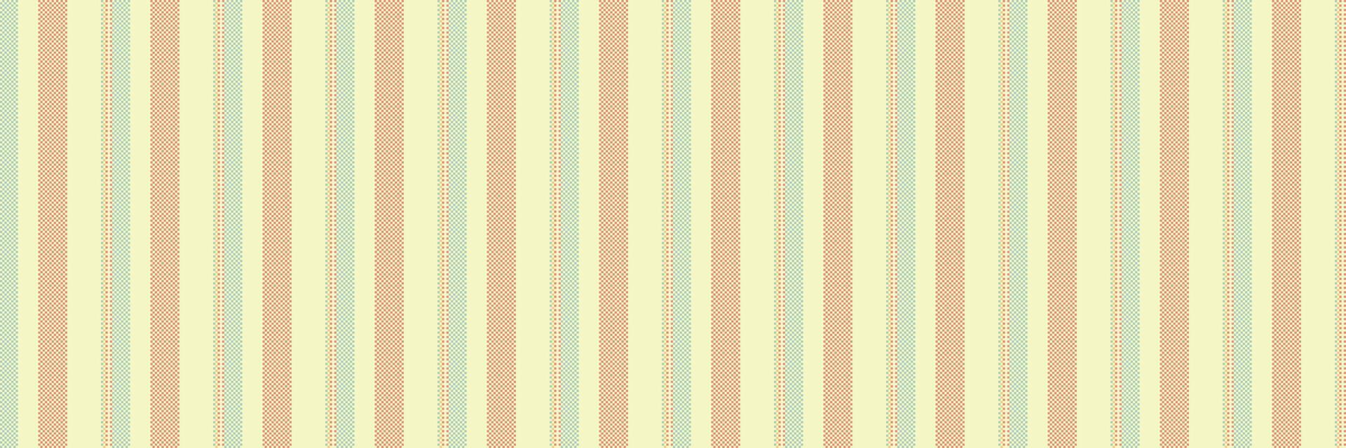 Manufacture fabric pattern vertical, folklore seamless stripe texture. Vertical lines textile background in light and red colors. vector