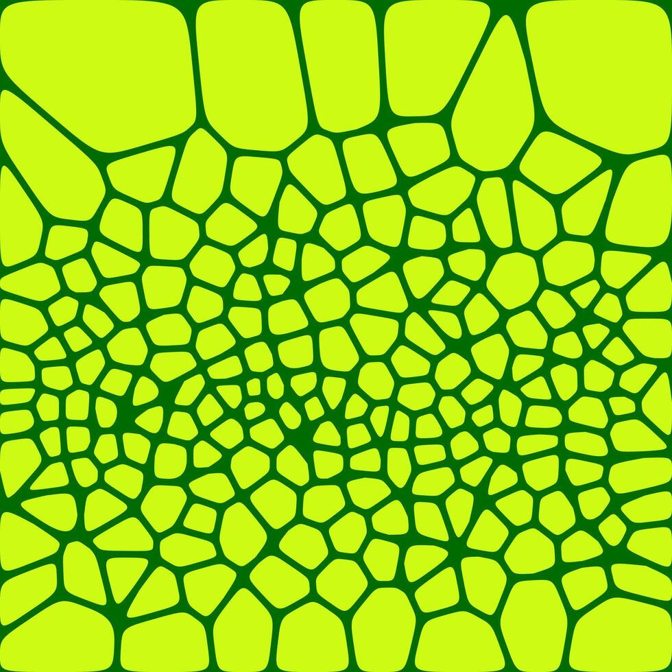 an abstract, irregular pattern with a mosaic like design, often referred to as a Voronoi pattern. Green color vector