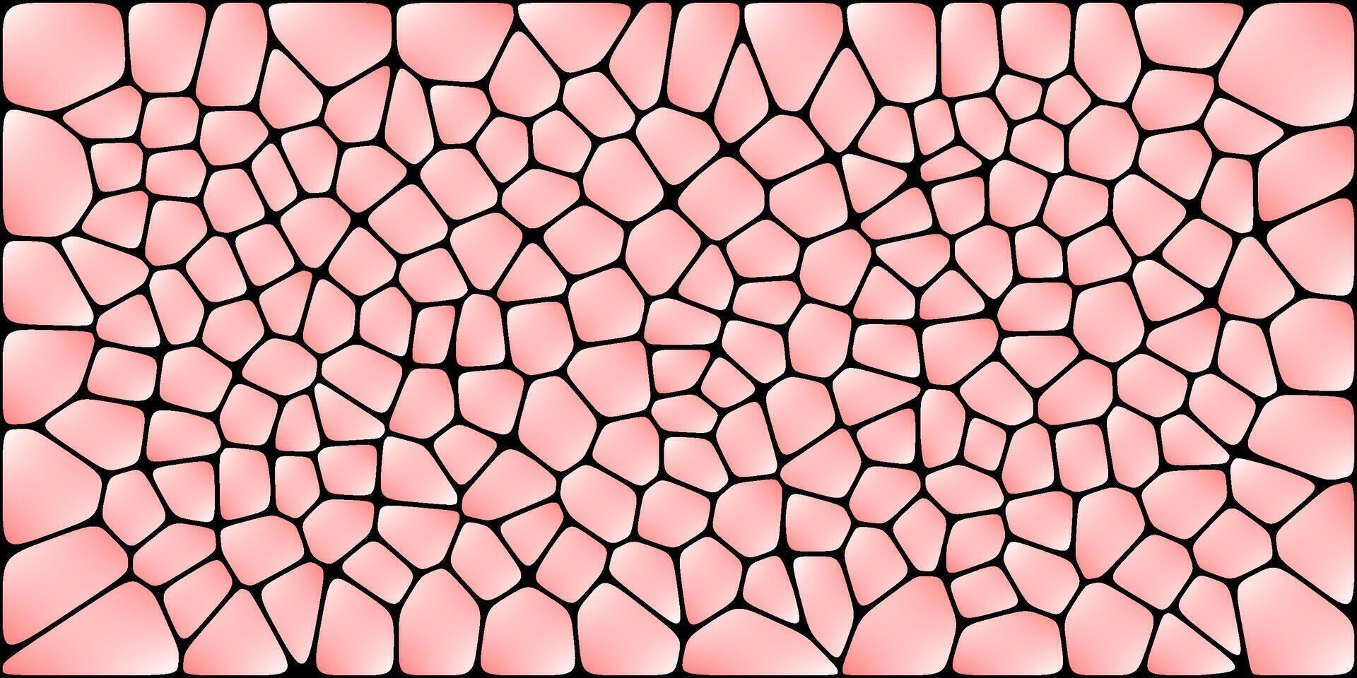 an abstract, irregular pattern with a mosaic like design, often referred to as a Voronoi pattern. Pink color vector