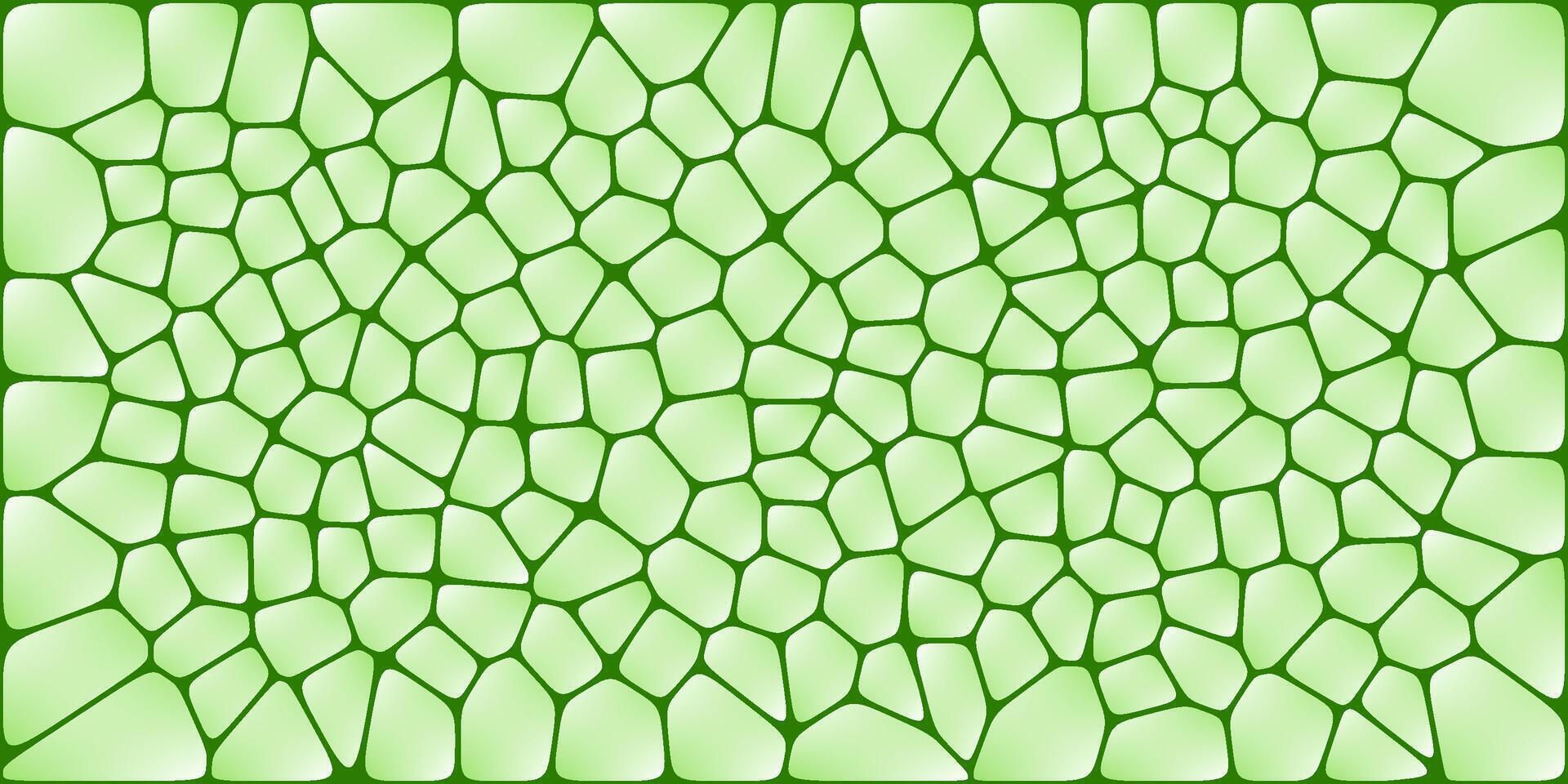 an abstract, irregular pattern with a mosaic like design, often referred to as a Voronoi pattern. Light green color vector