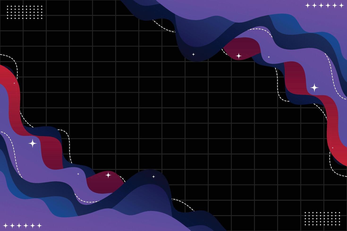 Abstract Fluid Lines and Dots Design vector
