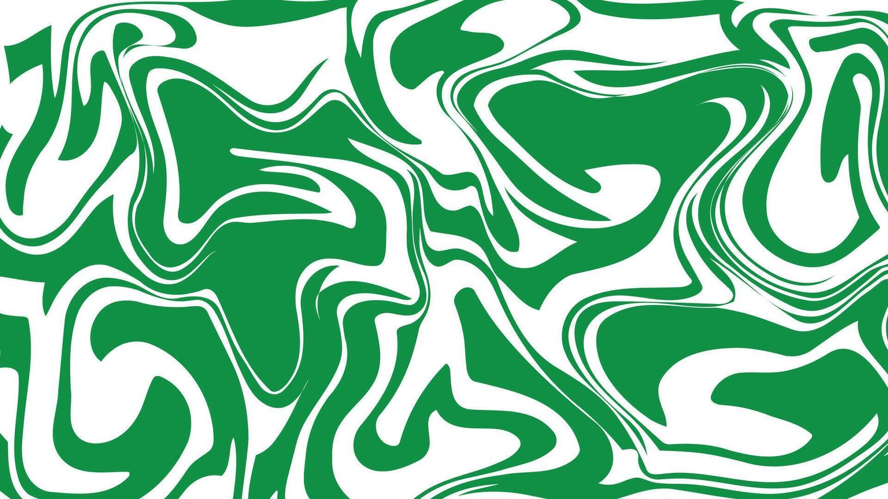 Emerald Waves Abstract Green and White Pattern vector