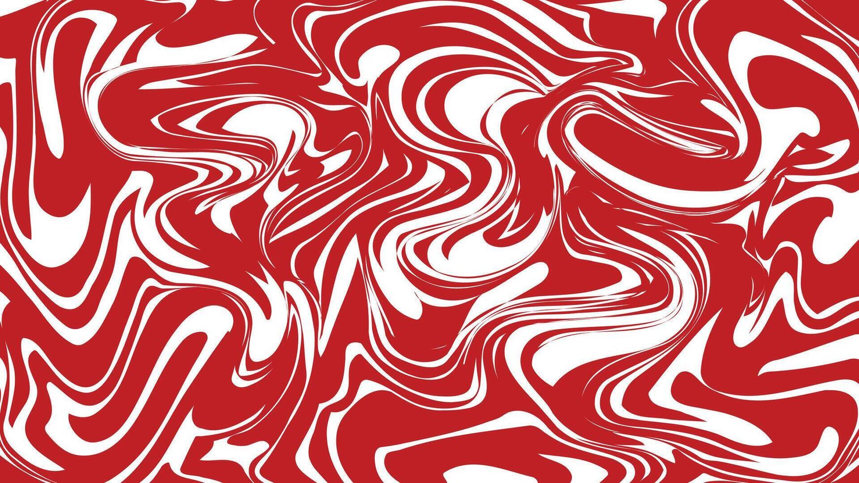 Red and White Swirl Art Mesmerizing Abstract Design vector