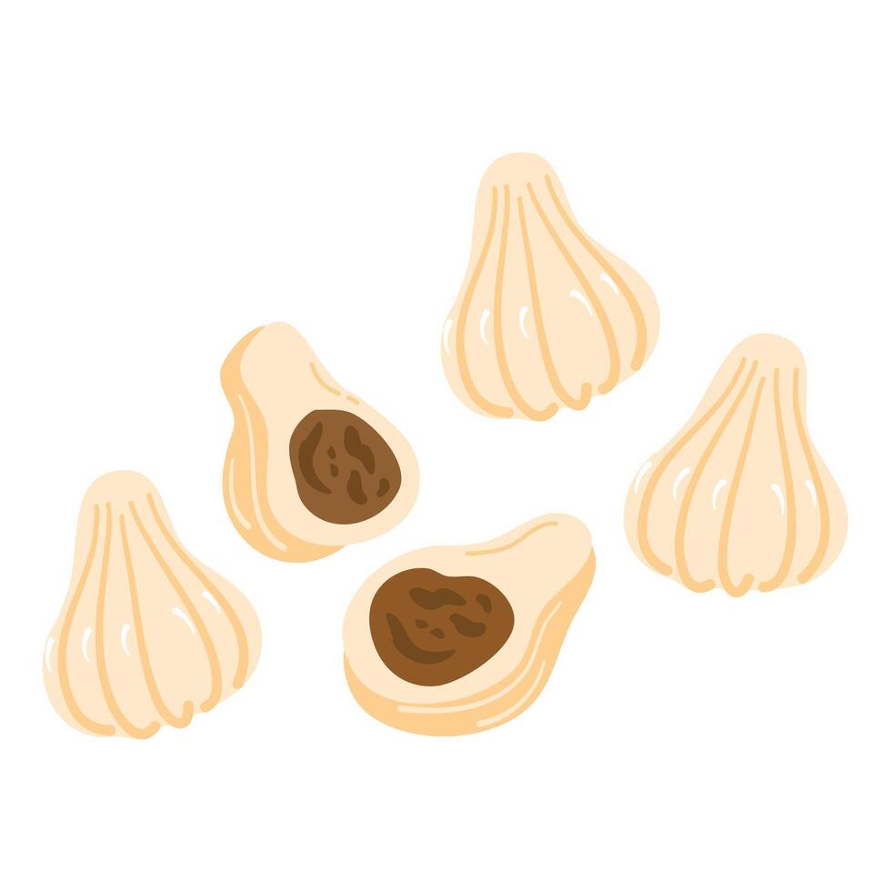 A modak is an Indian sweet dumpling popular in India vector