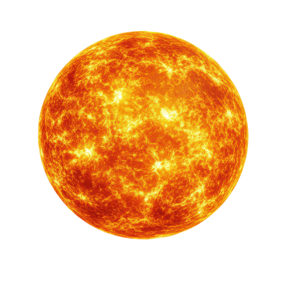 Brilliant sun illuminating the vastness of space in daylight png