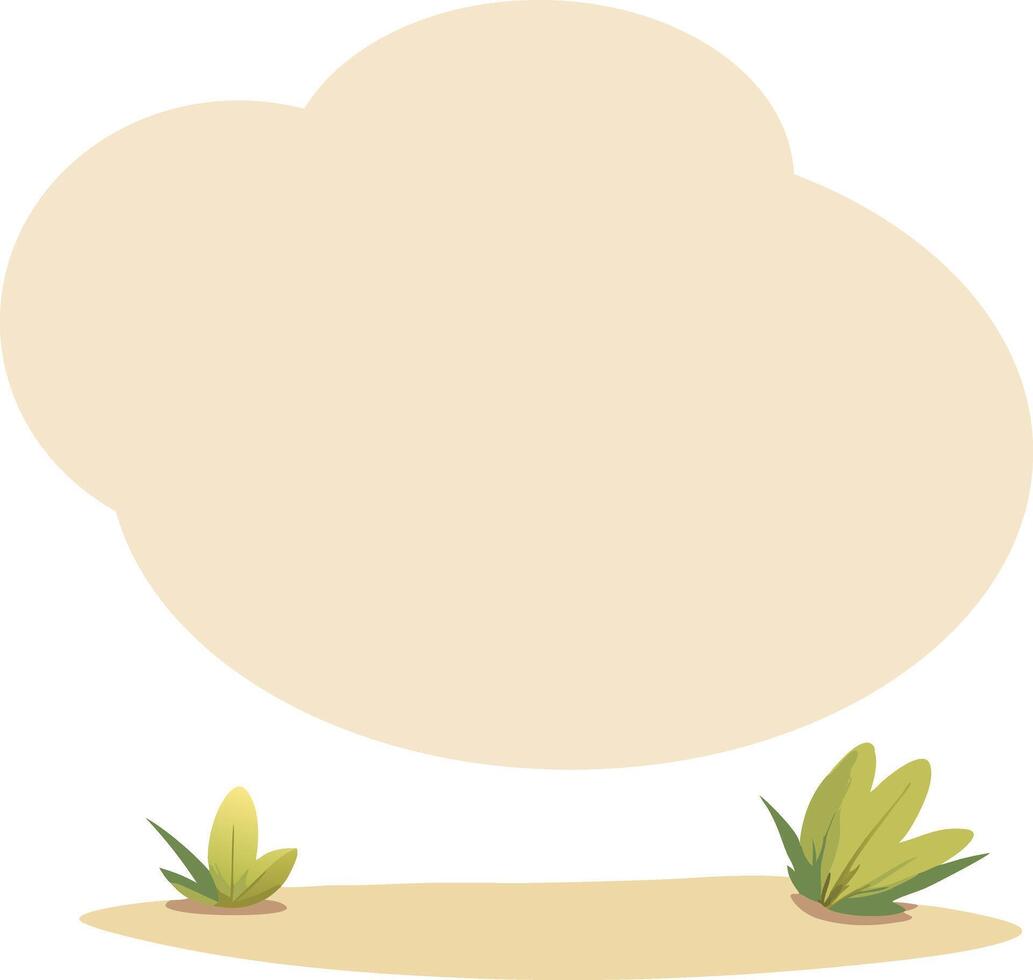 Simple background with plants and empty space, for text placement in holiday themes, Thanksgiving, fall promotions, banner design vector