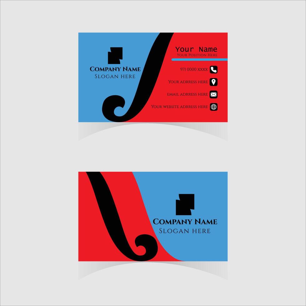 modern business card template design vector