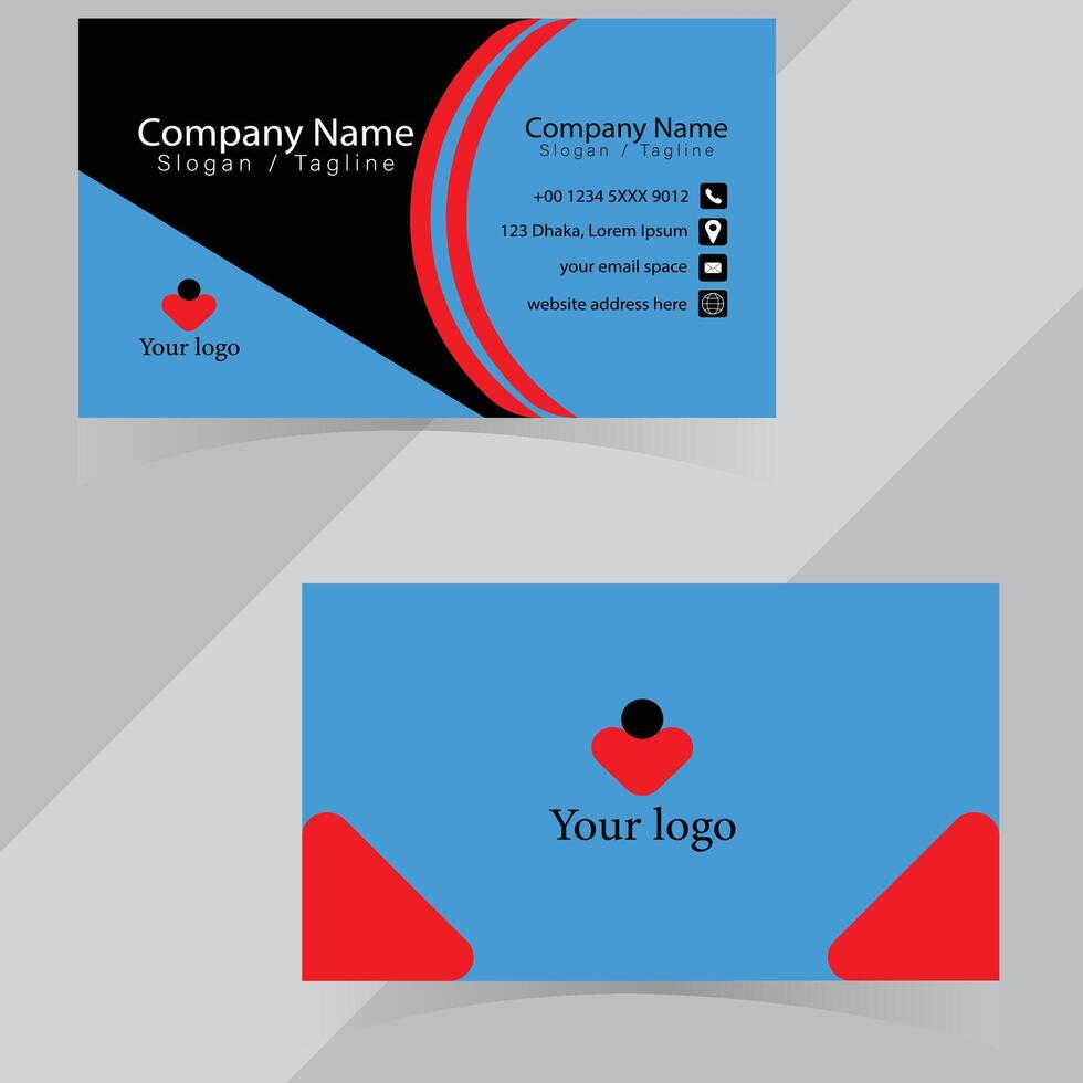 best business card template design. vector