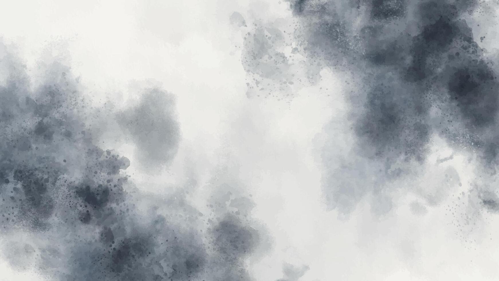 Abstract horizontal grey blue watercolor background. Hand drawn texture. Brush stroked painting pastel color watercolour vector
