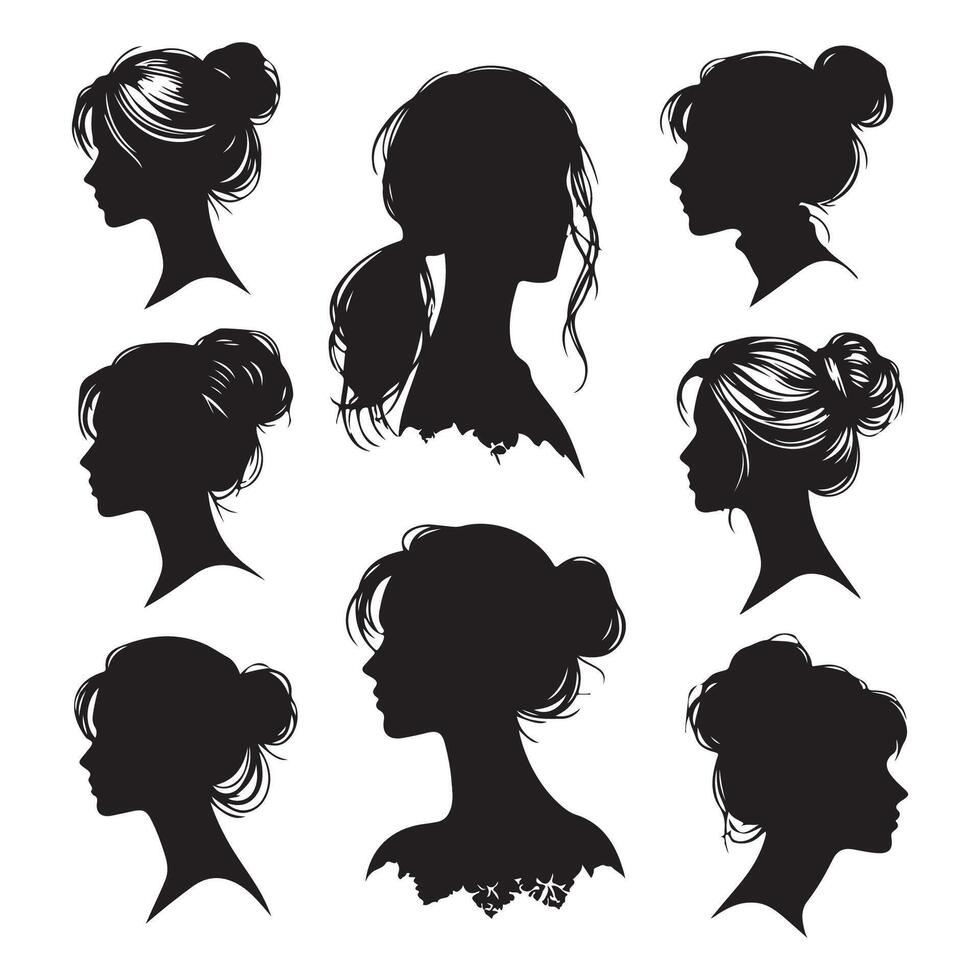 Silhouette version of a person's head and shoulders vector