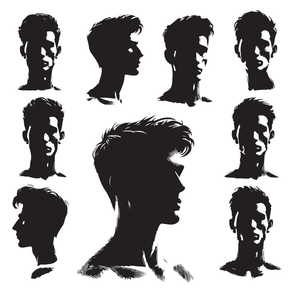 Head and shoulder outline of a person vector
