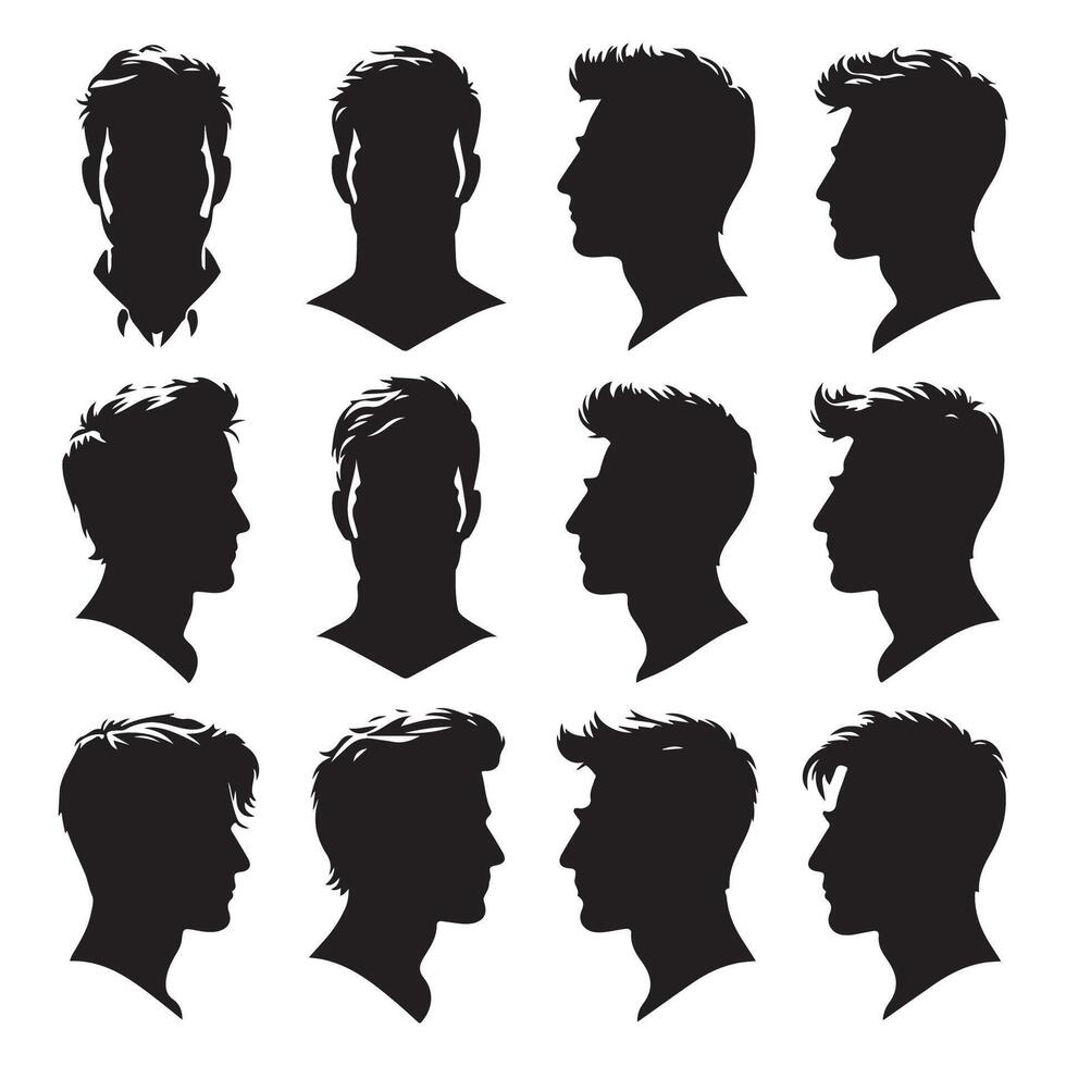 Shadowy figure of a persons head and shoulders vector