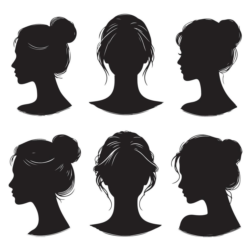 Shaded silhouette of a person's head and shoulders vector