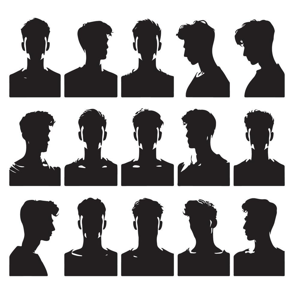 Silhouette abstraction of a person's head and shoulders vector
