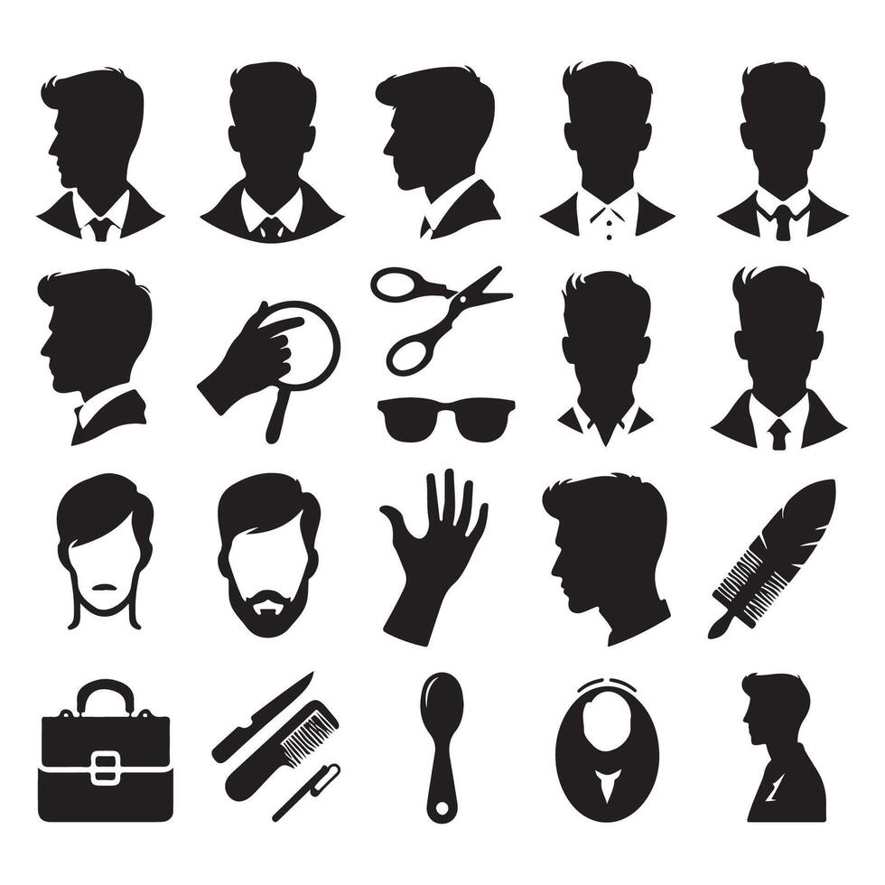 Silhouette design of an individuals head and shoulders vector