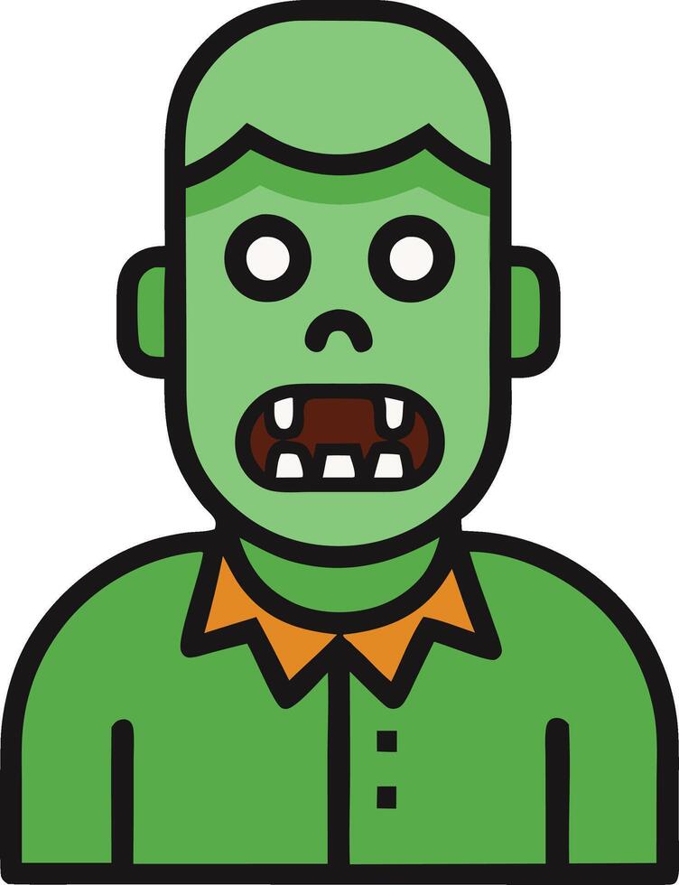 Whimsical Halloween Zombie Cartoon Style Ideal for Posters, Party Decor, and Kids' Projects vector