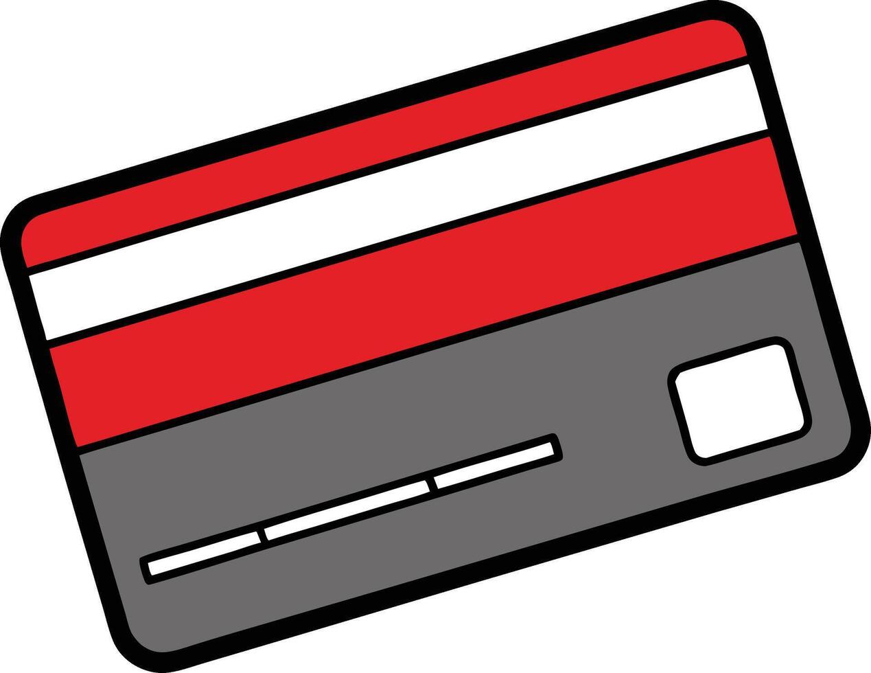 A credit card icon cartoon vector