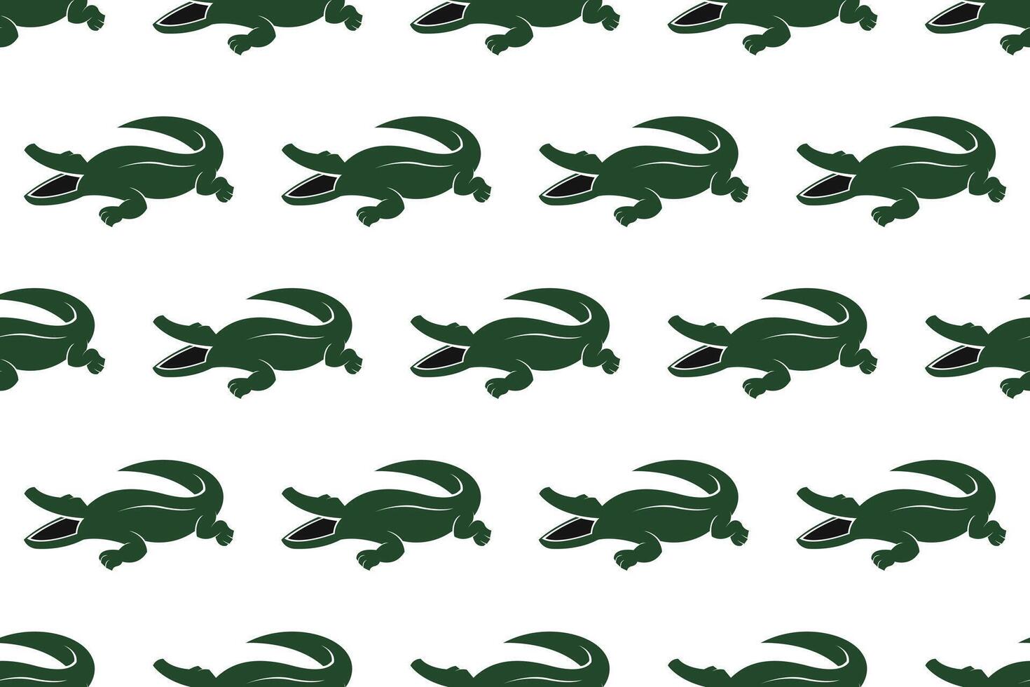 Crocodile seamless pattern background template vector