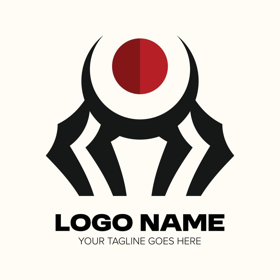 Simple minimalist logo with fantasy looks ideas vector