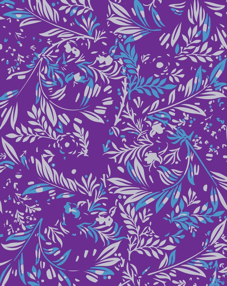 Leaf Background Floral Pattern vector