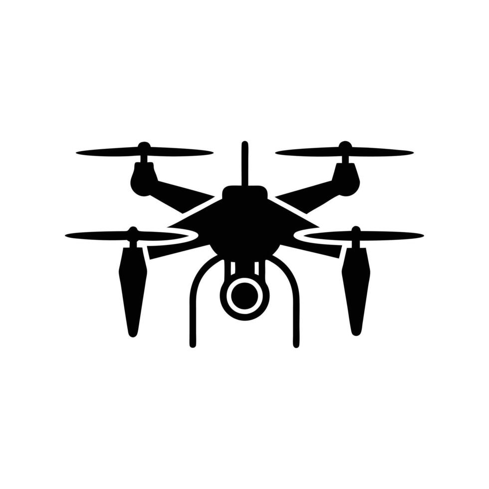 Download this drone camera silhouette , great for clipart, line art, and cartoon-style projects. Excellent for digital art, prints, and graphic design. vector
